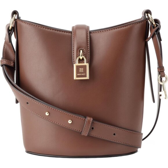 Handbags - Crossbody Bucket Bag Leather Lining Lightweight for Women Stylish Carryall